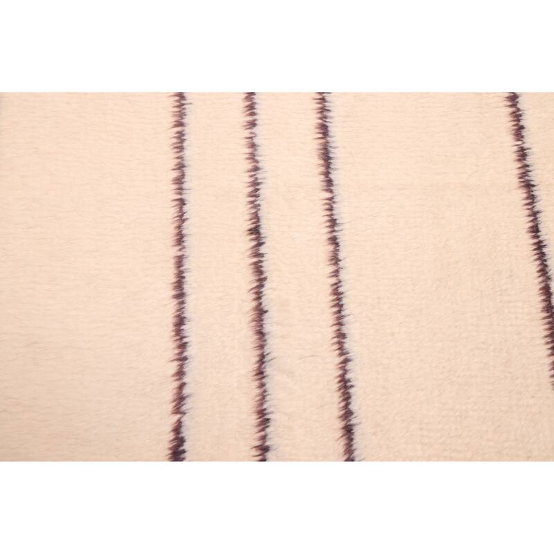 ECARPETGALLERY Hand-knotted Pak Finest Marrakesh Cream Wool Rug - 4'4 x 6'1