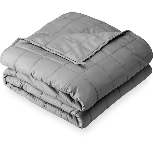 All Natural Cotton 20lb Weighted Blanket Gray