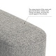 preview thumbnail 15 of 44, HomePop Ellipse Modern Storage Bench with Metal Legs