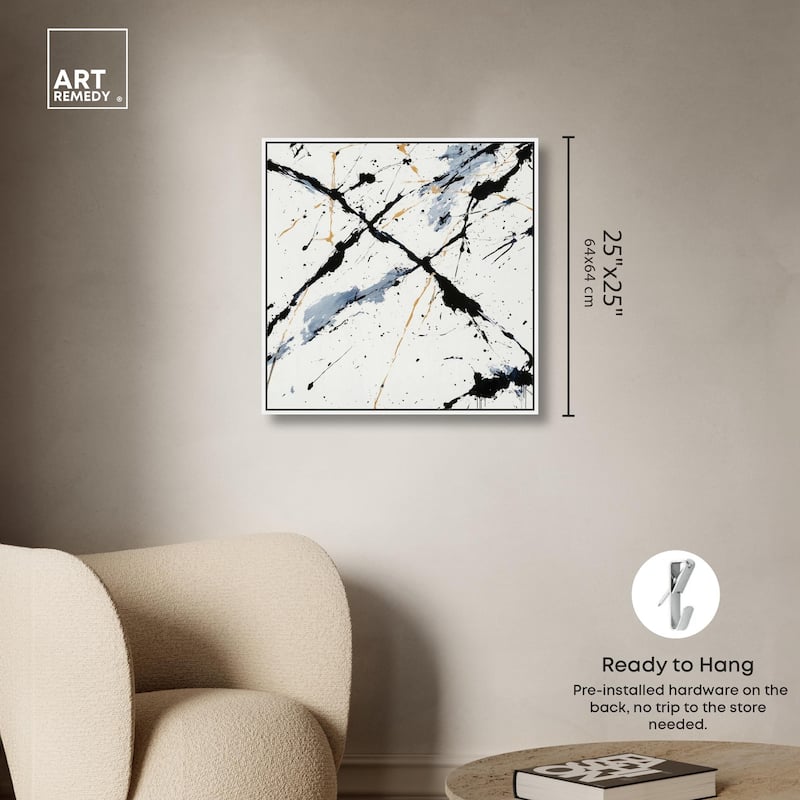 Splintered Impact II Canvas by Art Remedy
