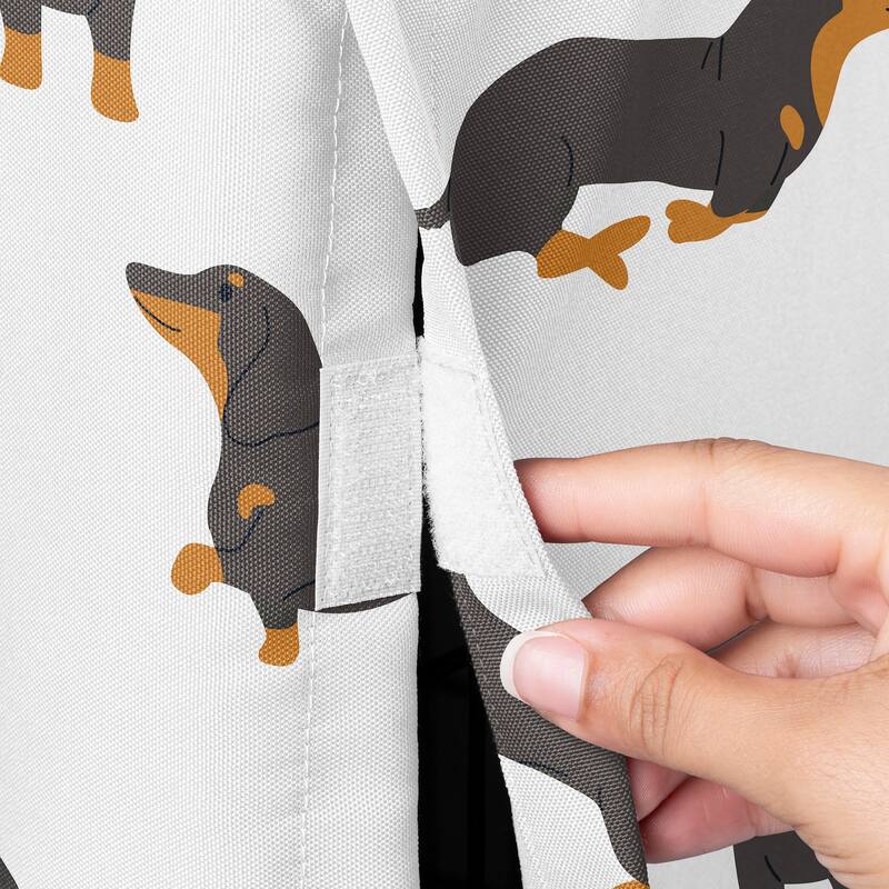 Sweet Jojo Designs Dachshund Boy, Girl, Unisex/Gender Neutral Dog Crate Kennel Cover 36in Puppy Dogs Modern Classic Wiener Doggy