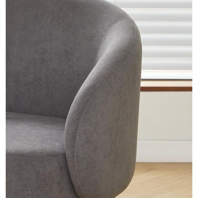 US Pride Furniture Luxury and Elegance Modern Channel Chair with Velvet Fabric Material Dense Foam and Heavy Webbing