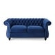 preview thumbnail 22 of 40, Somerville Upholstered Chesterfield Nailhead Loveseat by Christopher Knight Home