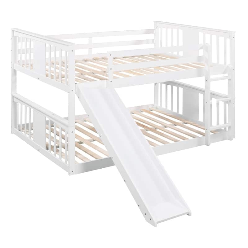 Full over Full Bunk Bed with Slide