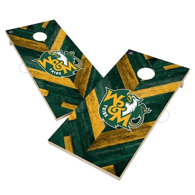 William & Mary Tribe Cornhole Board Set
