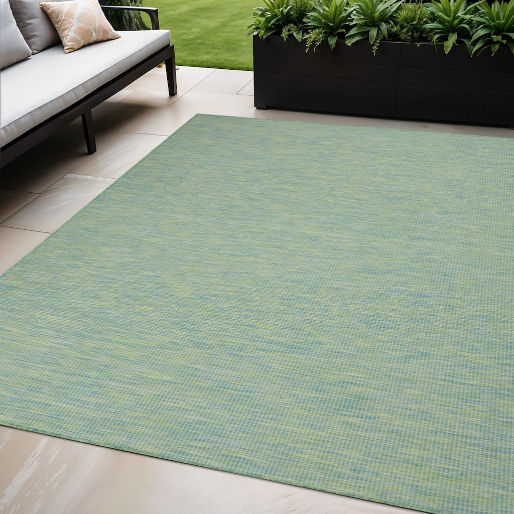 HomeRoots Contemporary Rectangle Outdoor Rug - 5' X 7'