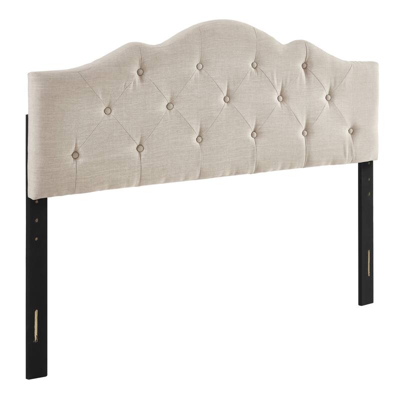 Charlie Upholstered Tufted Round Headboard
