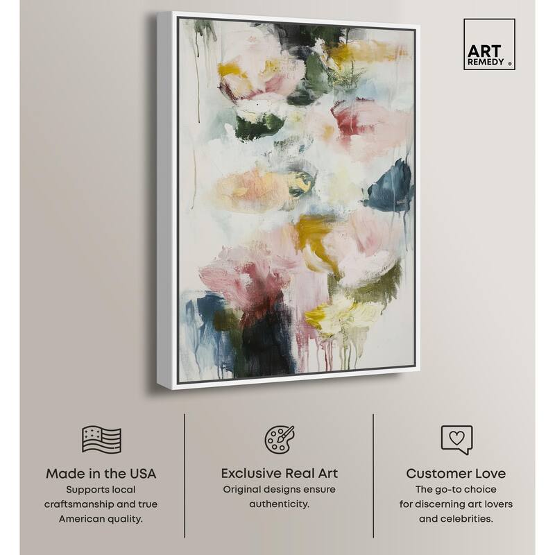 Dripping Colors I Canvas by Art Remedy