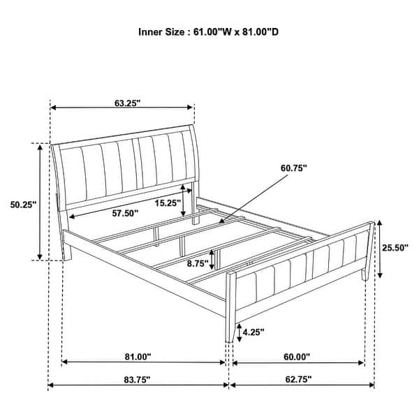 dimension image slide 0 of 19, Carlton Upholstered Bedroom Set Cappuccino