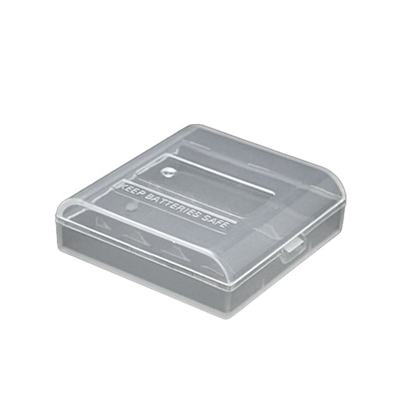 Unique Bargains Clear Plastic Portable Case Holder for 4 AA Battery