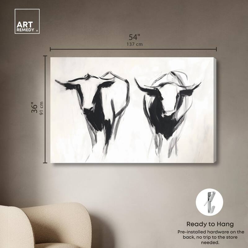Bovine I Canvas by Art Remedy, Gallery Wrapped