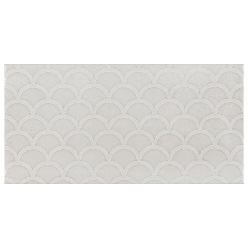 Merola Tile Camden Decor Antique Bianco 4" x 8" Ceramic Wall Tile - Case (50 Tiles)