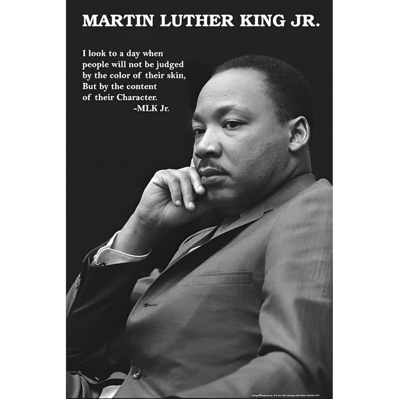 Martin Luther King Jr. - Character Art Poster - 24 x 36 Inch