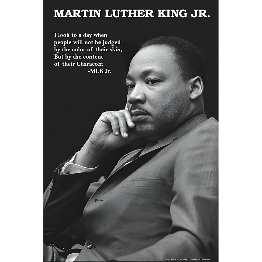 Martin Luther King Jr. - Character Art Poster - 24 x 36 Inch