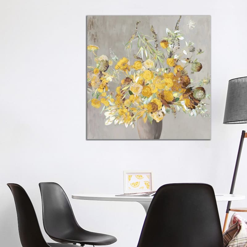 iCanvas "Summer Yellow Bouqet" by Asia Jensen Canvas Print - 37x37x1.5