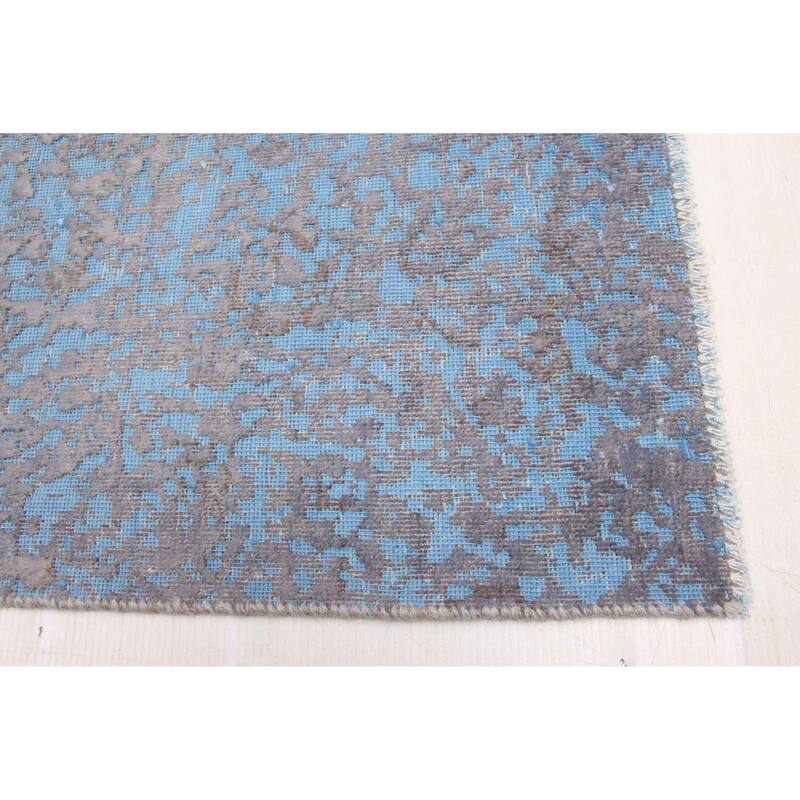 ECARPETGALLERY Hand-knotted Color Transition Sky Blue Wool Rug - 5'3 x 5'1