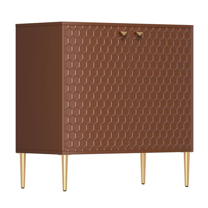 2 Door Blue Locker Accent Cabinet