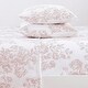 preview thumbnail 75 of 87, Great Bay Home Extra Soft Cotton Flannel Printed Bed Sheet Set California King - Toile - Blush Pink