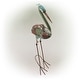 preview thumbnail 10 of 10, Alpine Corporation 40" Tall Outdoor Rustic Metal Crane Statue Yard Art Decoration