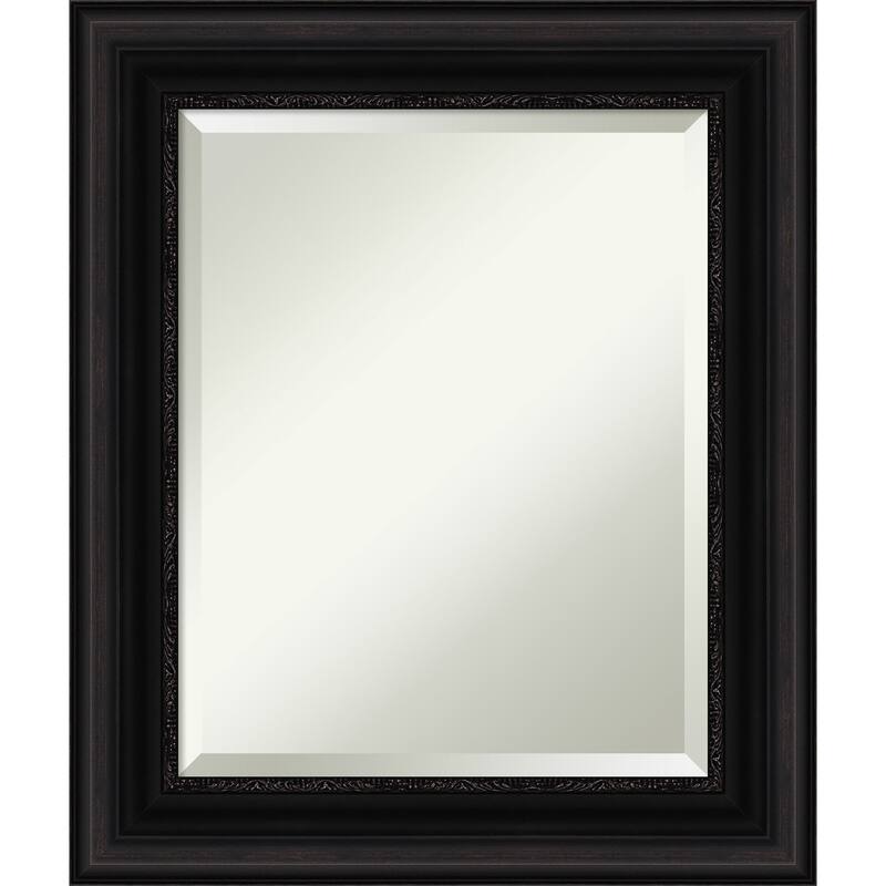 Beveled Wall Mirror - Parlor Black Frame