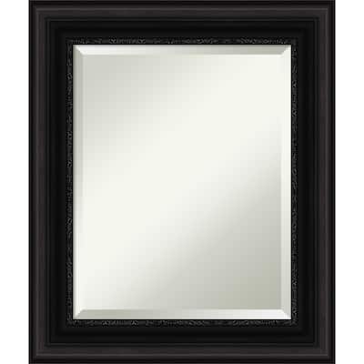 Beveled Wall Mirror - Parlor Black Frame