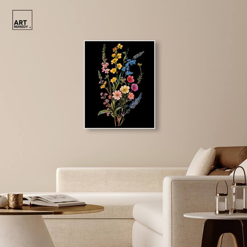 Darkling Daisies I Canvas by Art Remedy