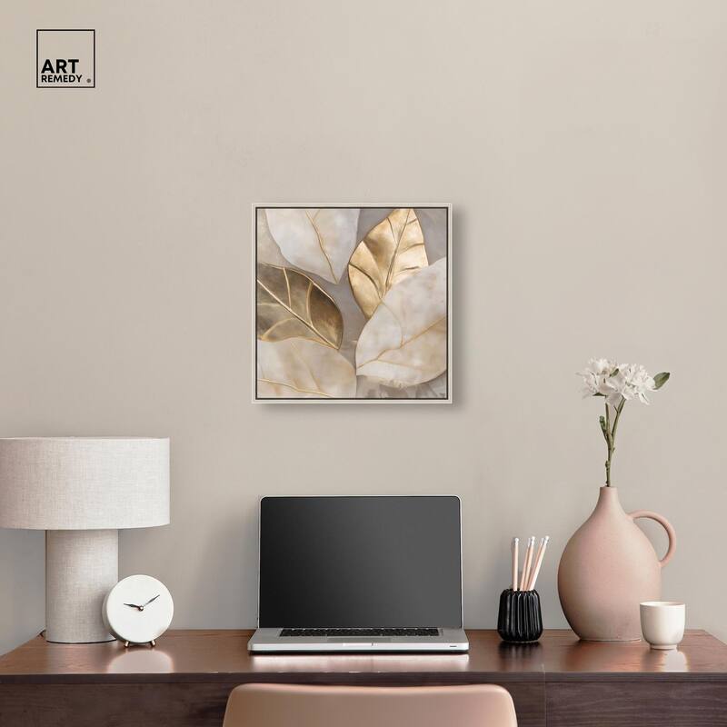 Golden Cascades Canvas by Art Remedy