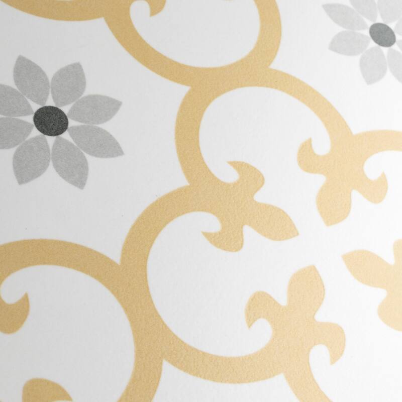 Merola Tile Daria Dandelion 9-3/4" x 9-3/4" Porcelain Floor and Wall Tile