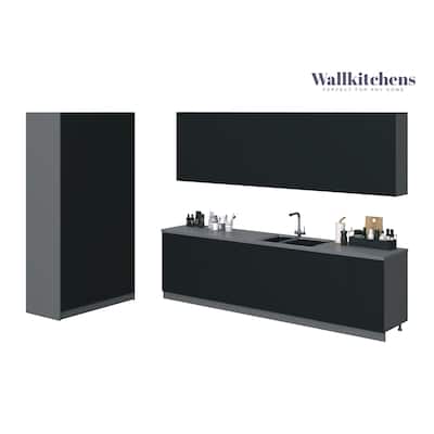 Kitchen Oasis Collection Black Color Base Size 10Ft Wide - 123x50