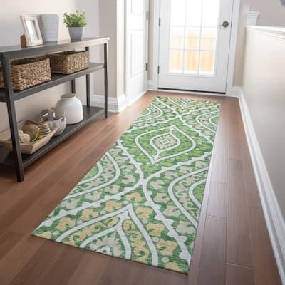 Premium Washable Super Soft Diamond Medallions Mayfield Rug