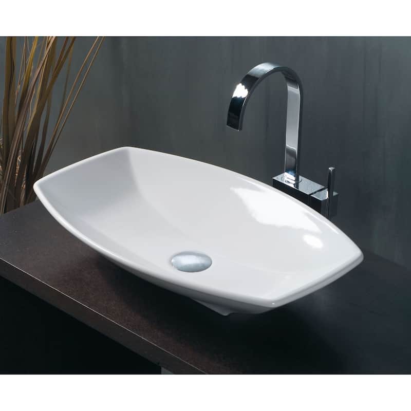 WS Bath Collections 23-3/5" Vessel Bathroom Sink from the Ceramica