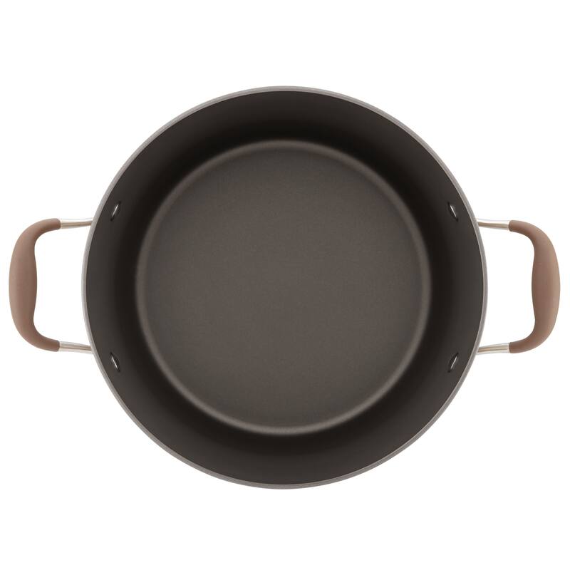 Anolon Advanced Home Hard-Anodized 10-Quart Nonstick Stockpot, Moonstone