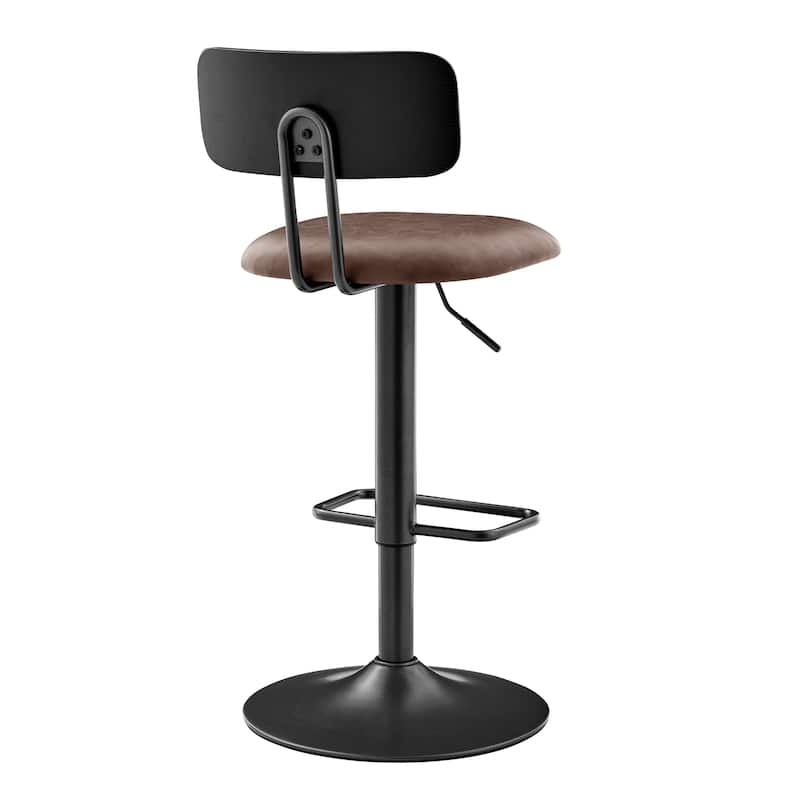 NPD Furniture Judith PU Gaslift Bar Stool (Set of 2)