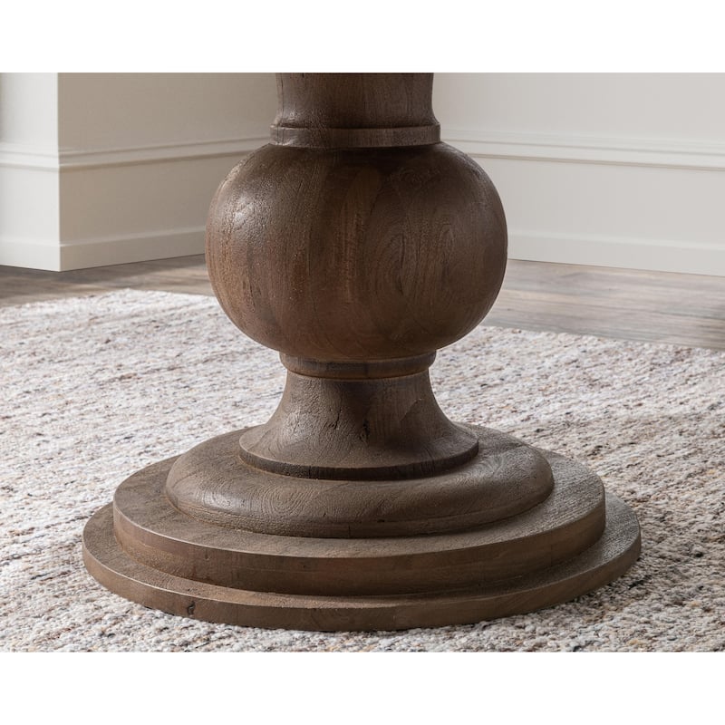 Classic Home Hera Mango Wood Round Dining Table