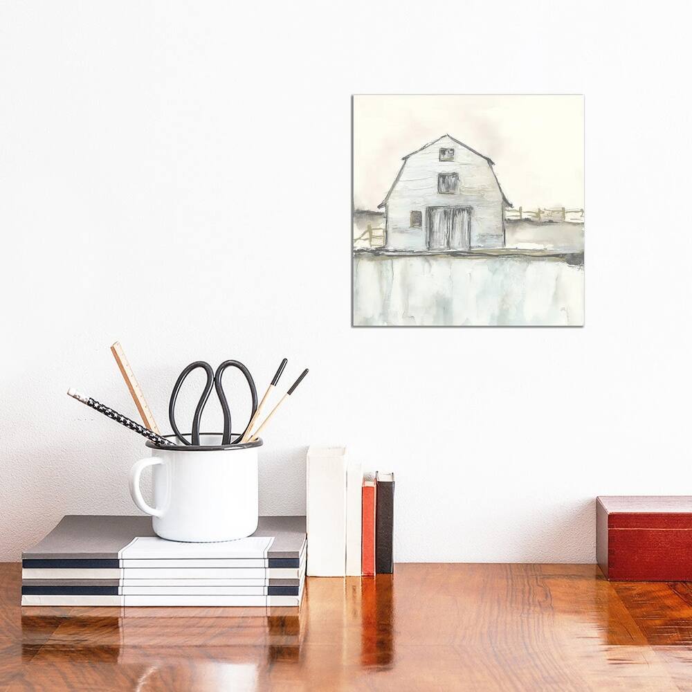 iCanvas "White Barn III" by Chris Paschke Canvas Print
