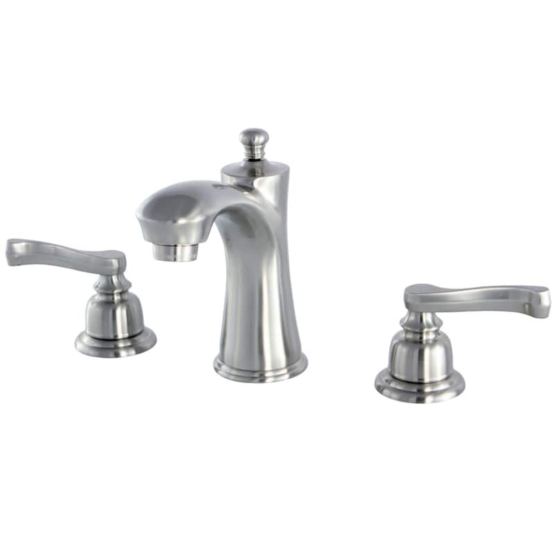 Kingston Brass Royale 1.2 GPM Widespread Bathroom Faucet with Pop-Up - Brushed Nickel
