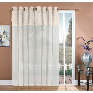 Geneva Elegant Sheer Grommet Patio Curtain Panel - 104"W x 84"L