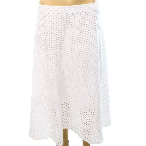 white eyelet maxi skirt