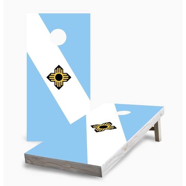 slide 2 of 7, Madison City Flag Cornhole Game (Choose Wraps or Boards) 2x4 Boards (24" x 48") - Include ALL Accessories