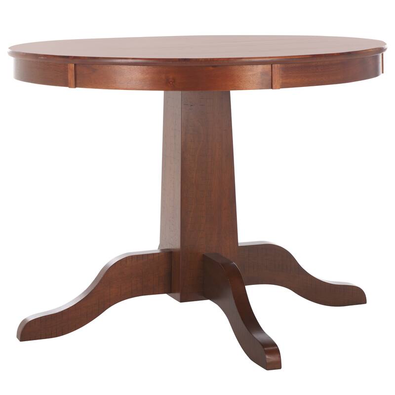 SAFAVIEH Sergio Rustic Café Brown Round Dining Table - 40"W x 40"D x 30"H