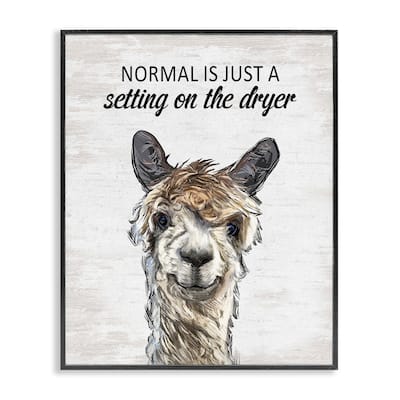 Stupell Normal is Just Dyer Setting Framed Giclee Art Design By Lettered and Lined