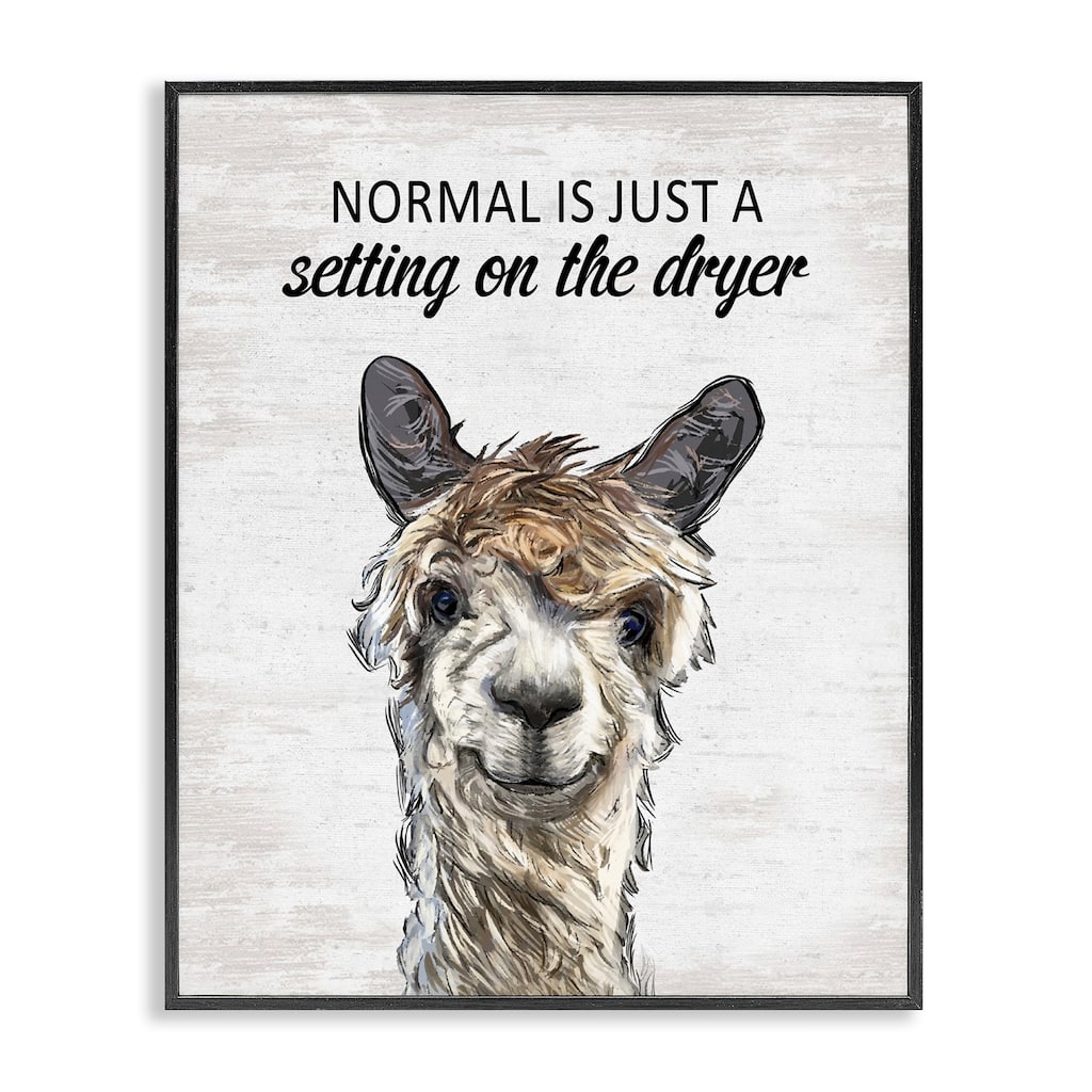Stupell Normal is Just Dyer Setting Framed Giclee Art Design By Lettered and Lined