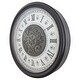 preview thumbnail 2 of 3, Yosemite Home Decor Classic Chic Wall Clock with Gears - 3.8 x 28 x 28