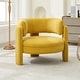 preview thumbnail 11 of 43, Modern Relvet Accent Chair with Spacious Round Seat for Living Room