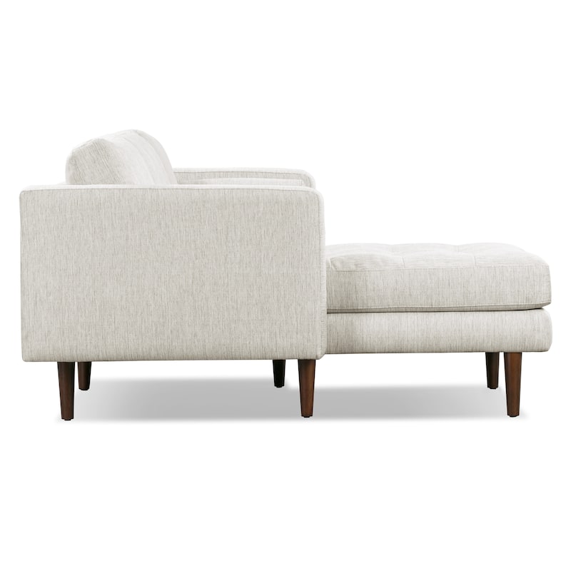 Poly and Bark Napa Fabric Left Sectional Sofa