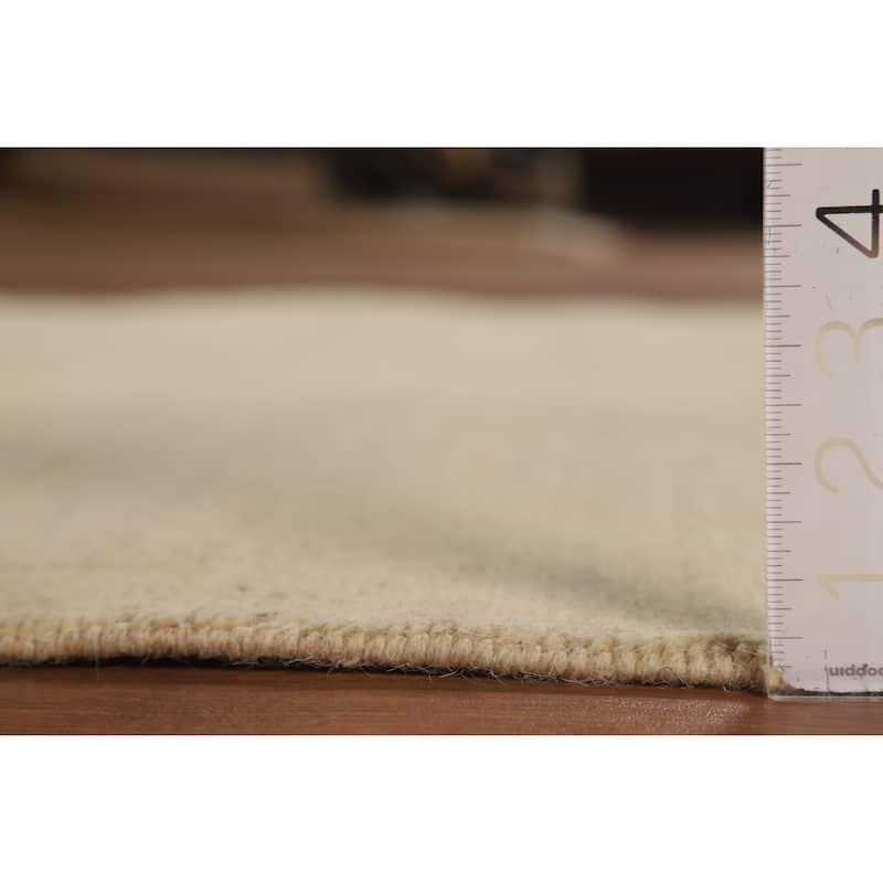 Gabbeh Modern Rug Hand-Knotted Wool Carpet - 4'0"x 5'9"