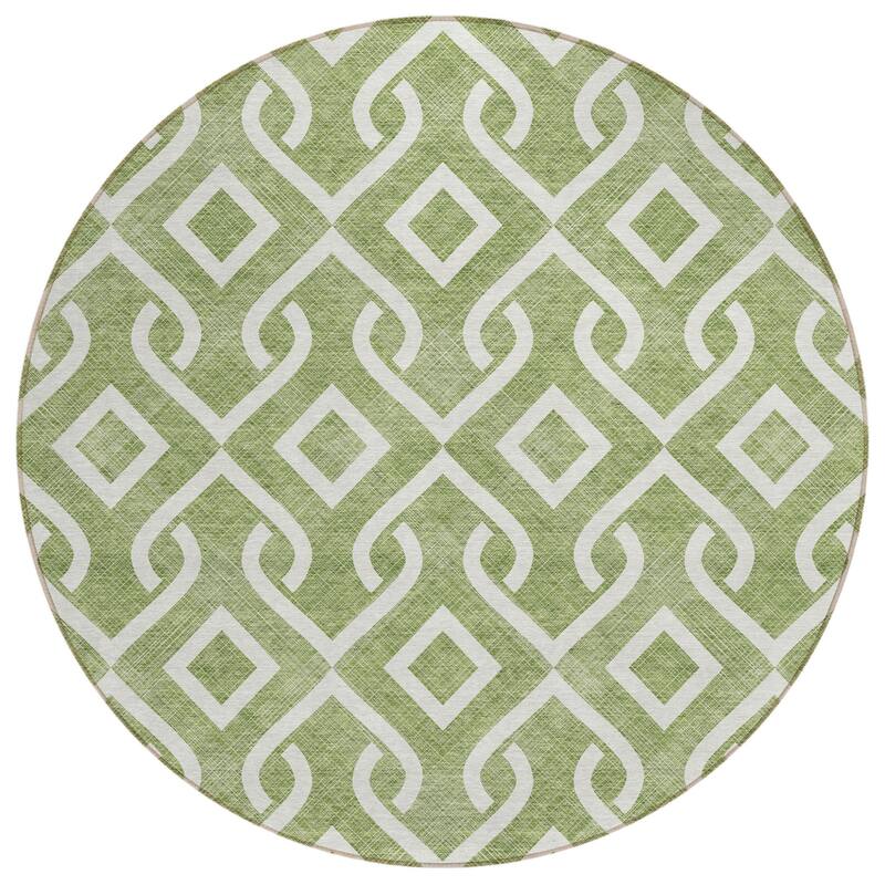 HomeRoots Geometric Transitional Rectangle Outdoor Rug