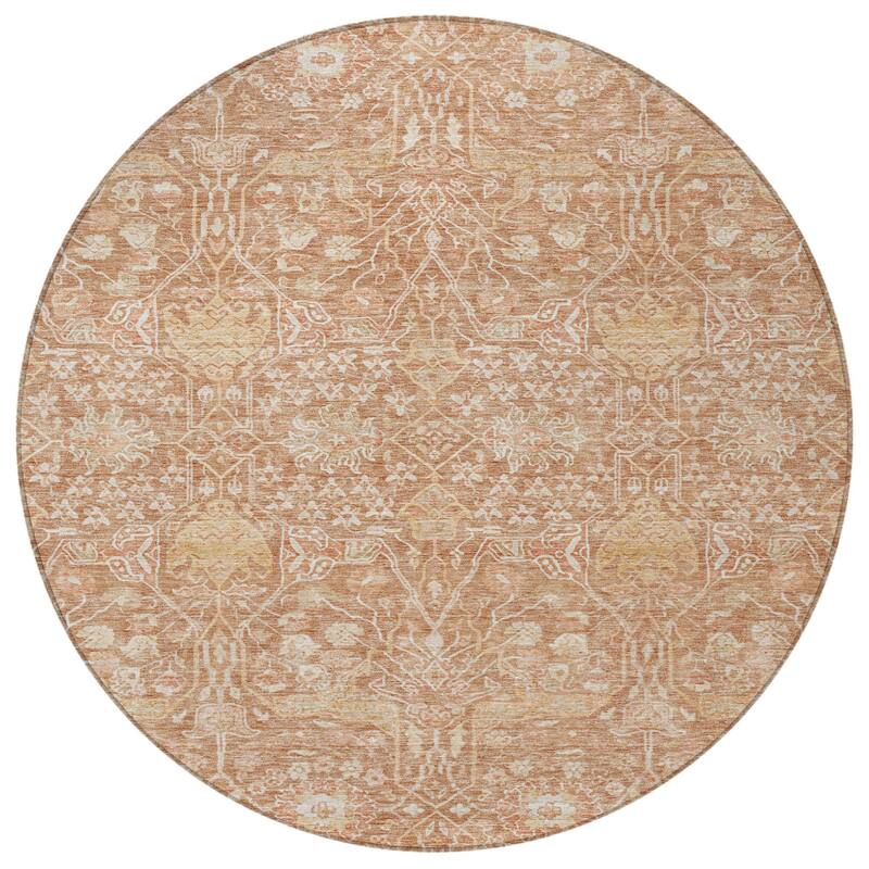 HomeRoots Floral Transitional Rectangle Outdoor Rug