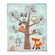 preview thumbnail 3 of 7, Bedtime Originals Woodland Friends Animals Mint/Gray 5-Piece Crib Bedding Set