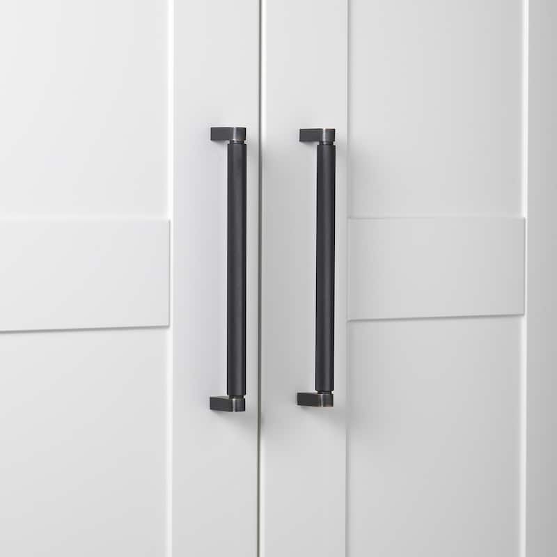 8.75 In. Center Knurled Bar Pull Cabinet Hardware Handle (5 Pack)